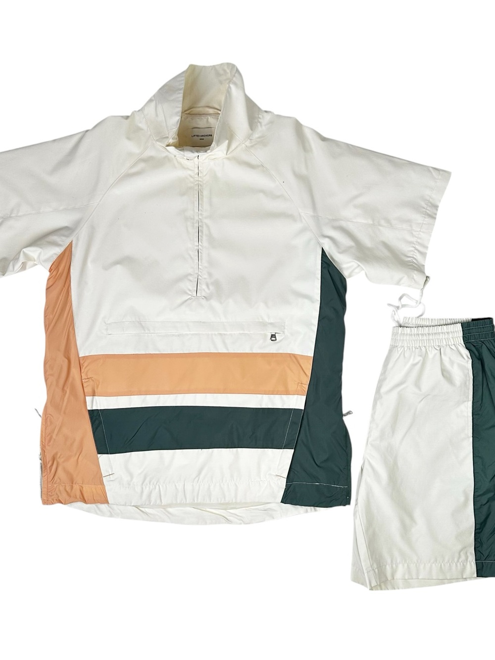 Lifted Anchors Anorak Mens Medium Elliot Color Block Streetwear Tracksuit Set